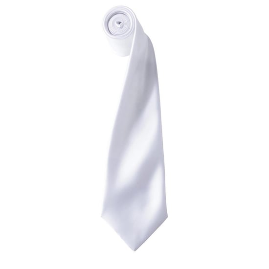 Premier Kleurencollectie Satijnen Stropdas (Wit) - Image 1