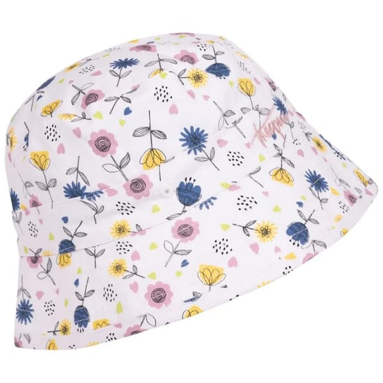 Trespass Kinder/Kinder Zebdee Bloemen Emmer Hoed (Wit/Blauw/Geel) - Image 2