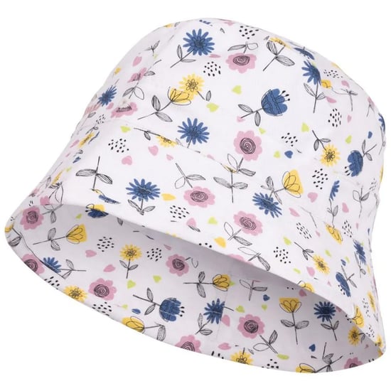 Trespass Kinder/Kinder Zebdee Bloemen Emmer Hoed (Wit/Blauw/Geel) - Image 3