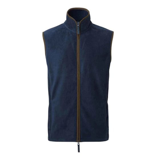 Premier Heren Artisan Fleece Gilet (Marine / Bruin) - Image 1