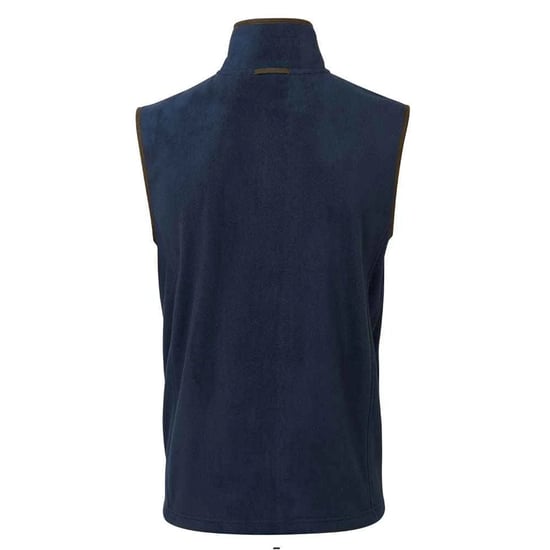 Premier Heren Artisan Fleece Gilet (Marine / Bruin) - Image 2