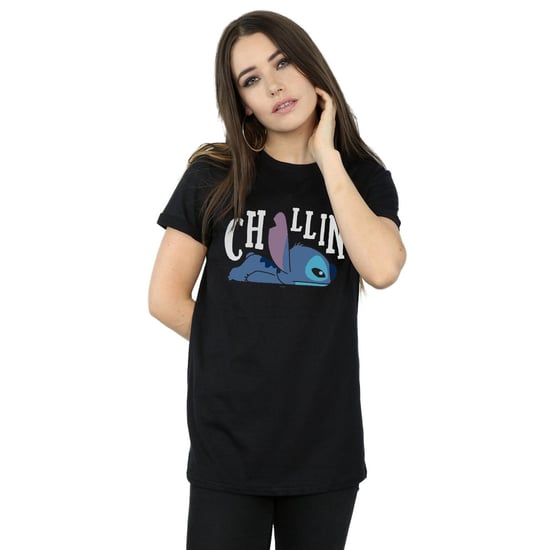 Disney Dames/Dames Lilo And Stitch Chillin Katoenen Vriendje T-shirt (Zwart) - Image 2
