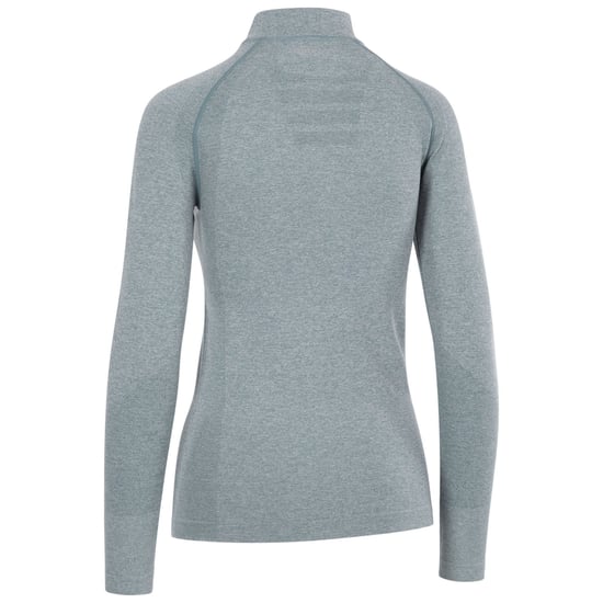 Trespass Dames/Dames Pelina Half Zip Active Top met lange mouwen (Wintergroene nevel) - Image 2