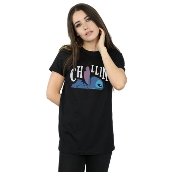 Disney Dames/Dames Lilo And Stitch Chillin Katoenen Vriendje T-shirt (Zwart) - Image 3