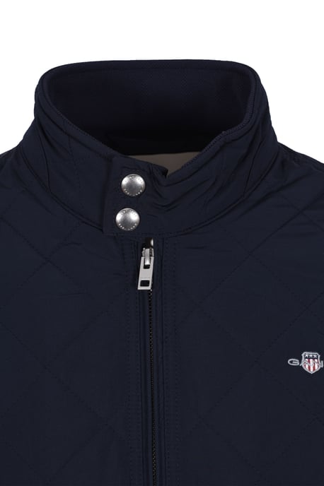 Gant Quilted Windcheater Jacket Evening Blue - Image 2