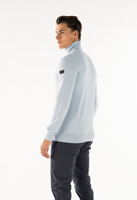 Presly & Sun Trui Keith Turtle Neck Pullover  Blauw - Image 3