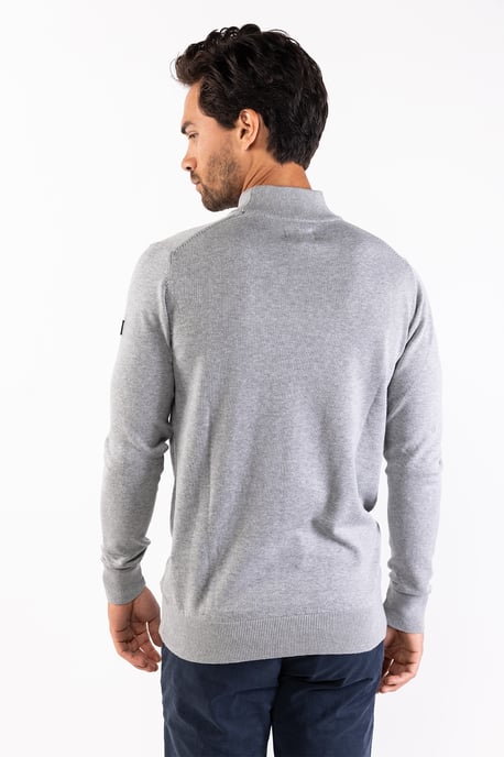 Presly & Sun Trui Jordan Mock Turtle Pullover  Grijs - Image 3