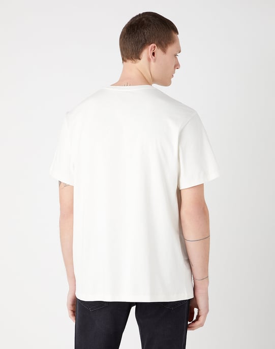 Wrangler - grafisch t-shirt gedragen in wit - Image 3