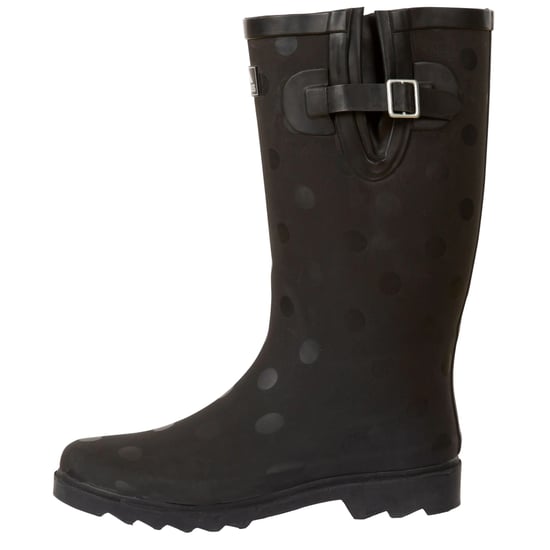 Trespass Volwassen uniseks Elena Polka Dot Wellington Laarzen (Zwart) - Image 3