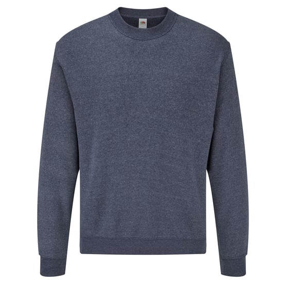 Fruit of the Loom Klassiek Heather Sweatshirt voor volwassenen (Marine) - Image 1