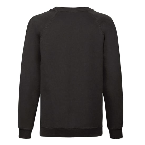 Fruit of the Loom Klassiek Raglan Sweatshirt voor kinderen/Kinderen (Zwart) - Image 2