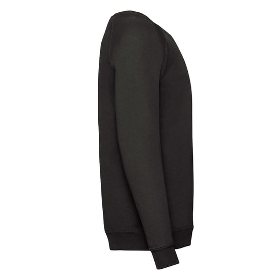 Fruit of the Loom Klassiek Raglan Sweatshirt voor kinderen/Kinderen (Zwart) - Image 3