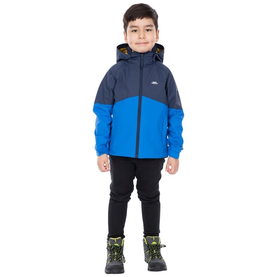 Trespass Childrens Boys Dexterous Waterproof Rain Jacket (Marine) - Image 3