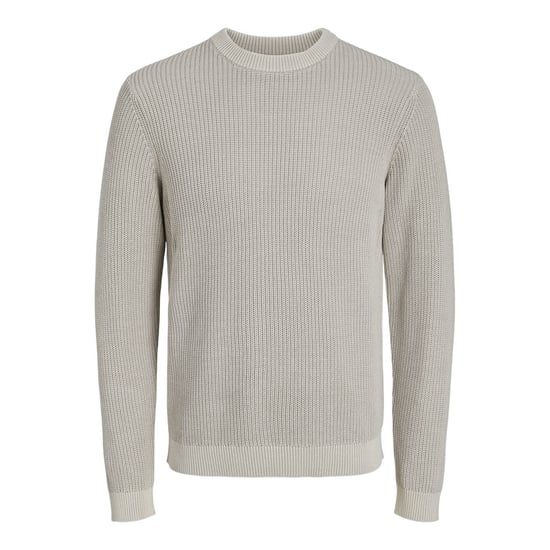 Jack & Jones Trui Rib Washed Knit Crew Neck Grijs - Image 1