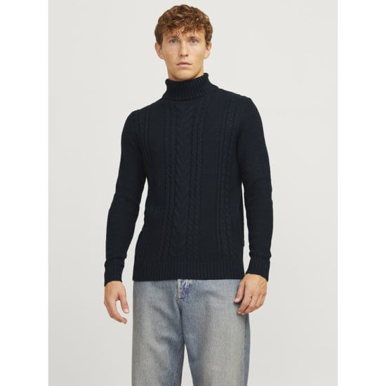 Jack & Jones Trui Craig Knit Roll Neck Blauw - Image 3