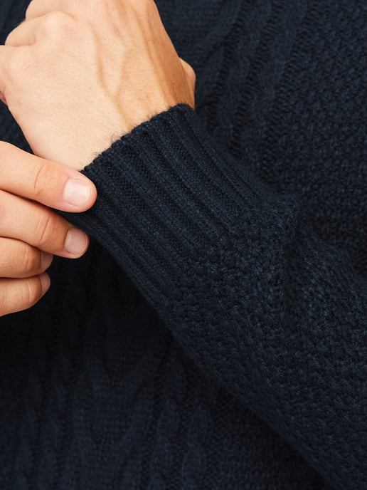 Jack & Jones Trui Craig Knit Roll Neck Blauw - Image 5