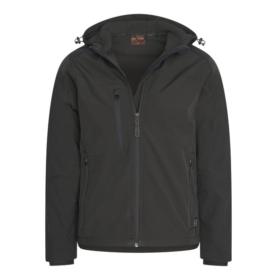 Cappuccino Italia Outdoorjas Softshell Hood Jacket Black Zwart - Image 1