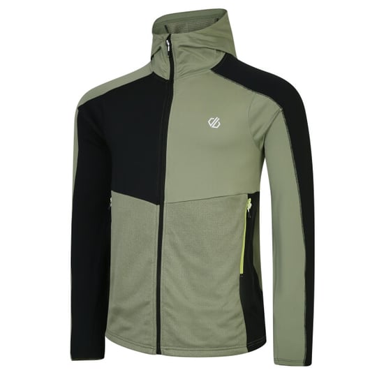 Dare 2B Heren Assimilate Core Stretch Hooded Midlayer (Olie Groen/Groen Algen/Zwart) - Image 3