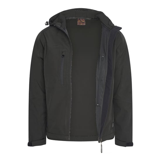 Cappuccino Italia Outdoorjas Softshell Hood Jacket Black Zwart - Image 2