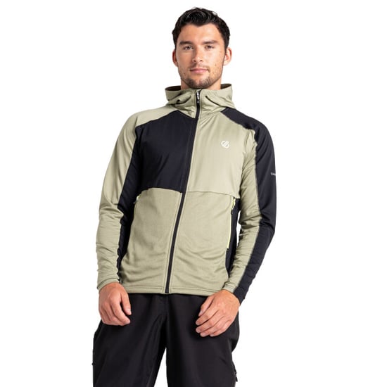 Dare 2B Heren Assimilate Core Stretch Hooded Midlayer (Olie Groen/Groen Algen/Zwart) - Image 4