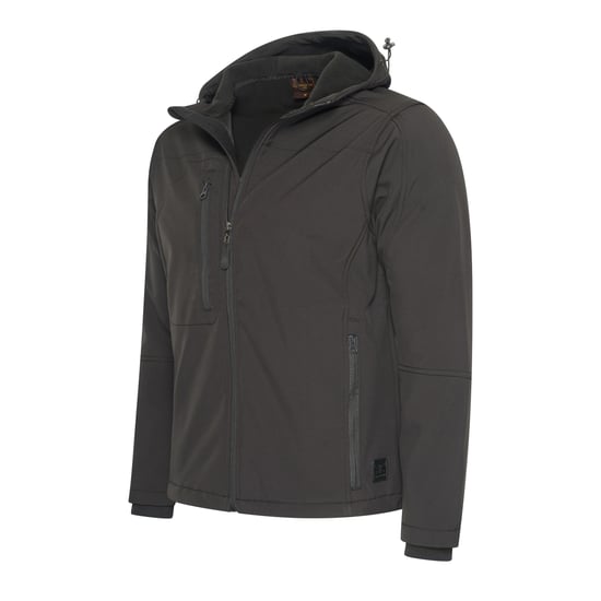 Cappuccino Italia Outdoorjas Softshell Hood Jacket Black Zwart - Image 3