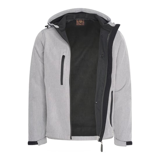 Cappuccino Italia Outdoorjas Softshell Hood Jacket Grijs Grijs - Image 2