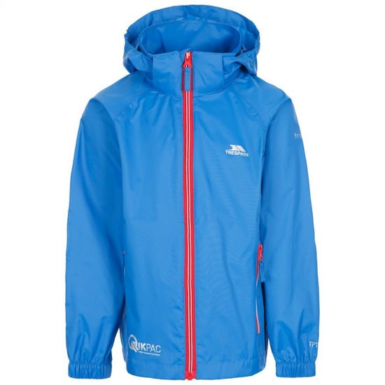 Trespass Kinderen/Kinderen Qikpac X Unisex Packaway Jacket (Blauw) - Image 1