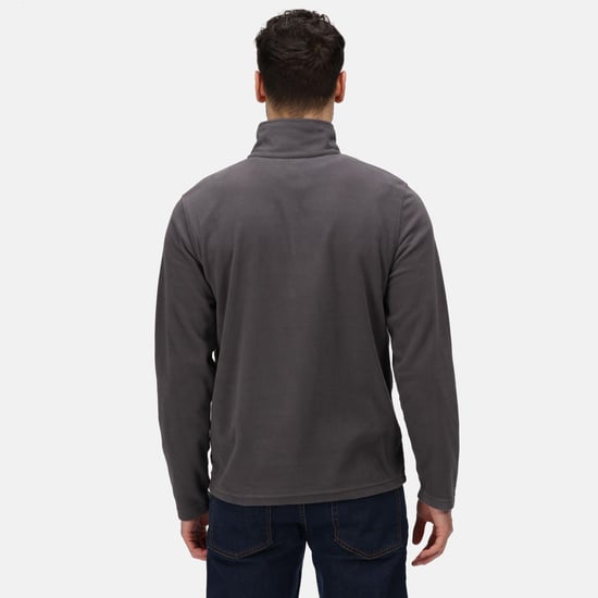 Regatta Heren Micro Zip Neck Fleece Top (Afdichting Grijs) - Image 2
