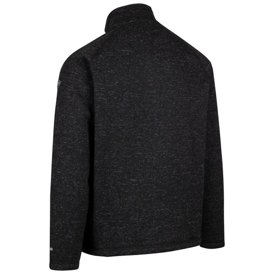Trespass Heren Corsham Marl Half Zip Fleece Top (Zwart) - Image 2