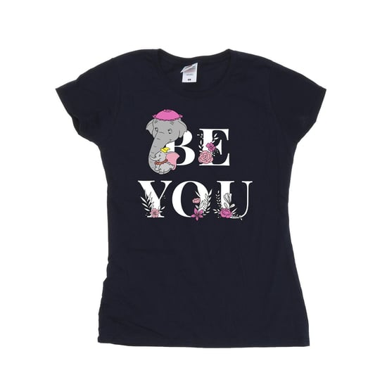 Disney Dames/Dames Dumbo Be You Katoenen T-Shirt (Marineblauw) - Image 1