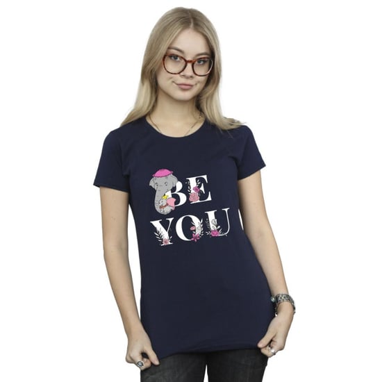 Disney Dames/Dames Dumbo Be You Katoenen T-Shirt (Marineblauw) - Image 3