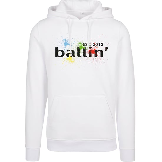 Ballin Est. 2013 Hoodies Paint Splatter Hoodie Wit - Image 1