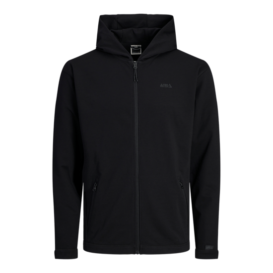 Jack & Jones Vest Cloud Zip Sweat Hood Zwart - Image 1