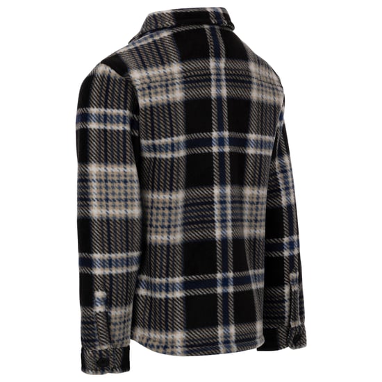 Trespass Jongens Checkley Microfleece Shirt (Zwart) - Image 2