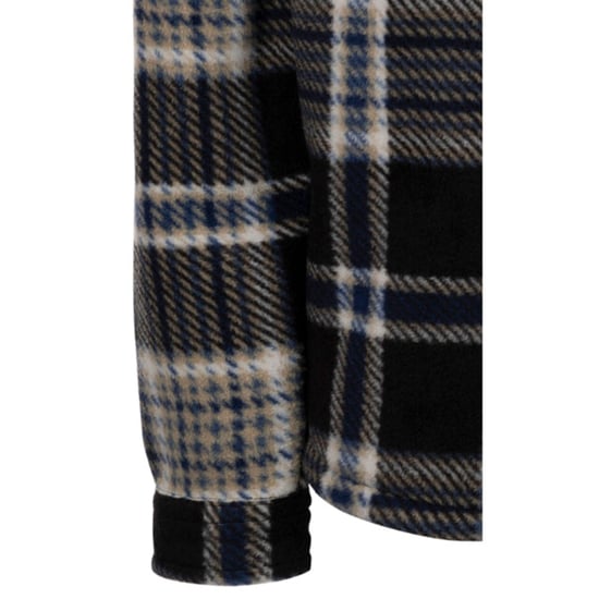 Trespass Jongens Checkley Microfleece Shirt (Zwart) - Image 3
