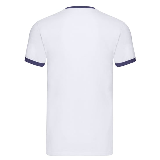 Fruit of the Loom Heren Ringer 160 T-Shirt (Wit/Zwaar) - Image 2