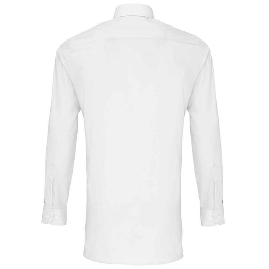 Premier Heren Poplin overhemd met lange mouwen (Wit) - Image 2