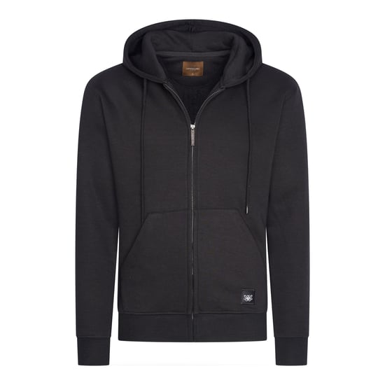 Cappuccino Italia Hoodies Fleece Zip Hood Zwart - Image 1