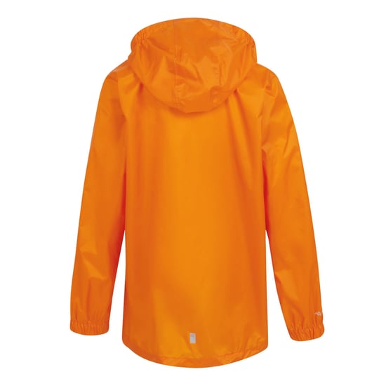 Regatta Groot Buitenshuis Kinderen/Kinderen Pakket It Jasje III Waterdichte Packaway Zwart (Persimmon) - Image 2