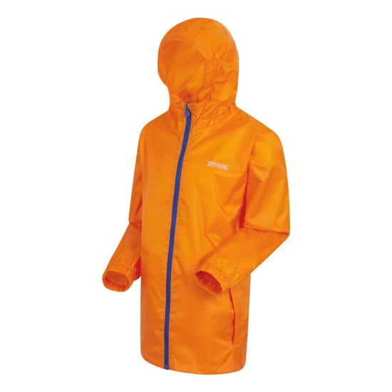 Regatta Groot Buitenshuis Kinderen/Kinderen Pakket It Jasje III Waterdichte Packaway Zwart (Persimmon) - Image 3