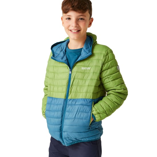 Regatta Gewatteerd kinder/kinder Hillpack II Colour Block Jacket (Pikant groen/Marokkaans blauw) - Image 4