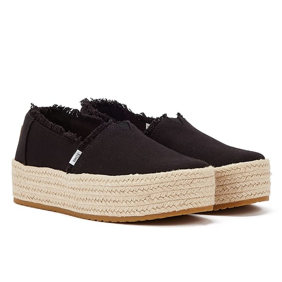 TOMS Canvas Valcia Vrouwen Zwarte Espadrilles - Image 1