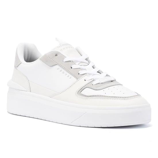 Cruyff Surefire Tennis Leather Heren Wit/Grijs Trainers - Image 2