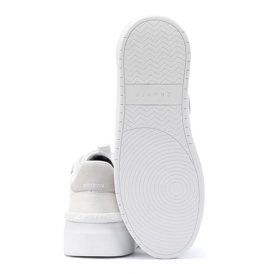 Cruyff Surefire Tennis Leather Heren Wit/Grijs Trainers - Image 4