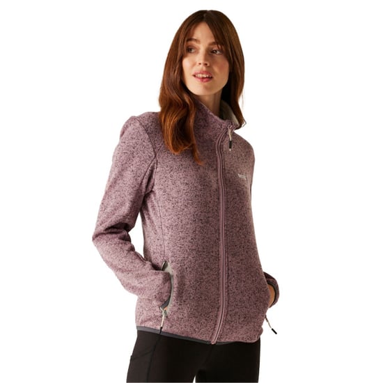 Regatta Dames/Dames Newhill II Full Zip Fleecejack (Lila/Licht Vanille) - Image 4