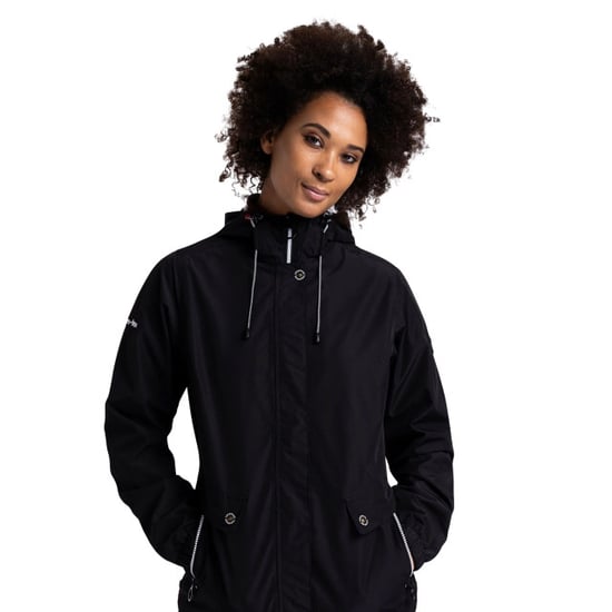 Trespass Dames/dames Flourish Waterproof Jasje (Zwart) - Image 3