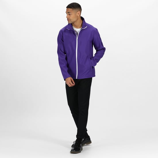Regatta - Heren Ablaze Printable Softshell Jas (Paars/Zwart) - Image 3