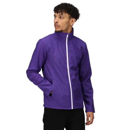 Regatta - Heren Ablaze Printable Softshell Jas (Paars/Zwart) - Image 4
