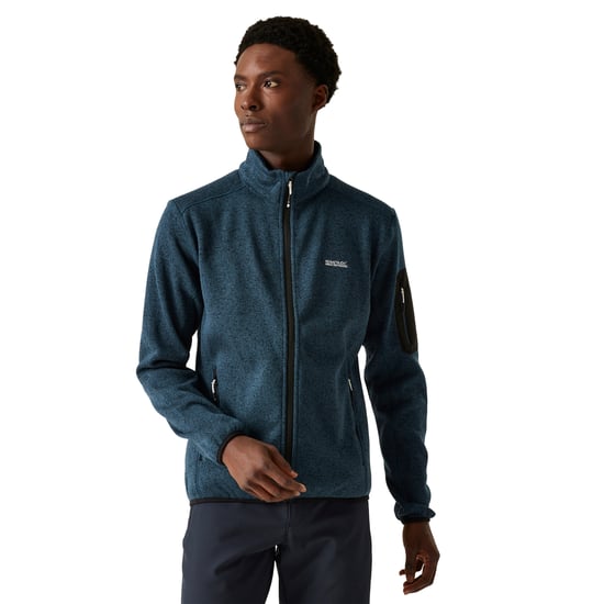 Regatta Heren Newhill Marl Full Zip Fleecejack (Maanlicht Denim) - Image 3