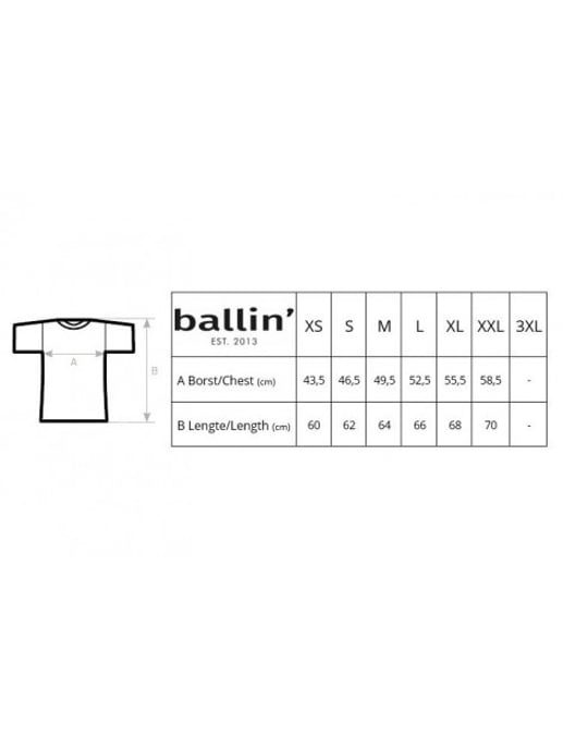 Ballin Est. 2013 Tee SS Panter Block Shirt Wit - Image 3